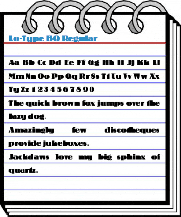 Lo-Type BQ Regular Font