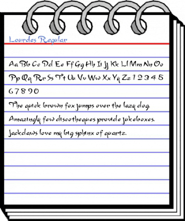 Lourdes Regular Font