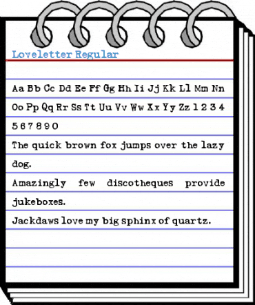 Loveletter Regular Font