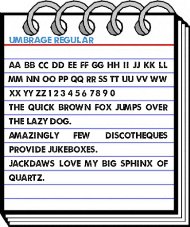 Umbrage Regular Font