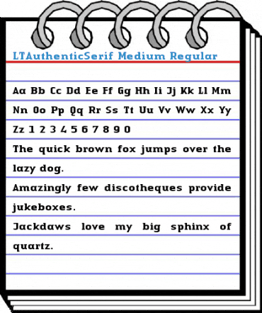 LTAuthenticSerif Medium Regular Font