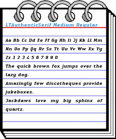 LTAuthenticSerif Medium Regular Font
