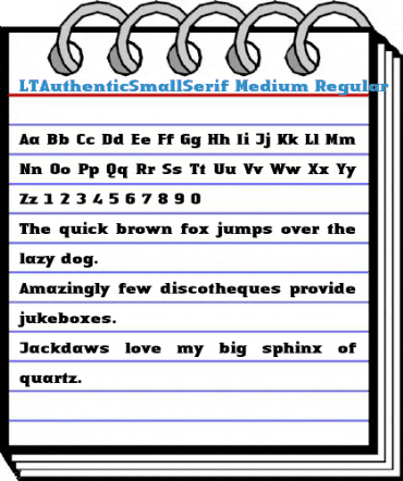LTAuthenticSmallSerif Medium Regular Font