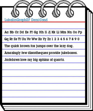 LubalinGraphEF DemiCond Font