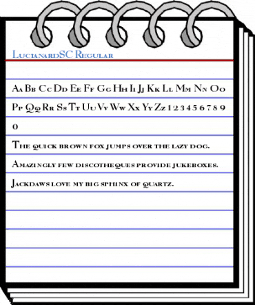 LucianardSC Regular Font