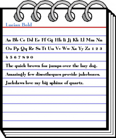 Lucian Bold Font