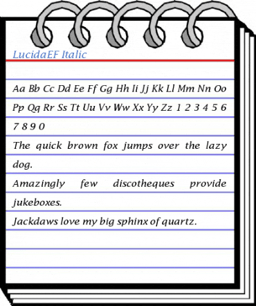 LucidaEF Italic Font