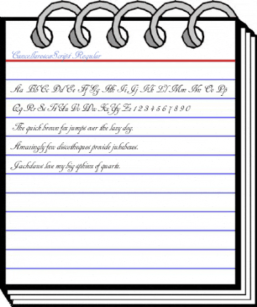 CancellarescaScript Regular Font