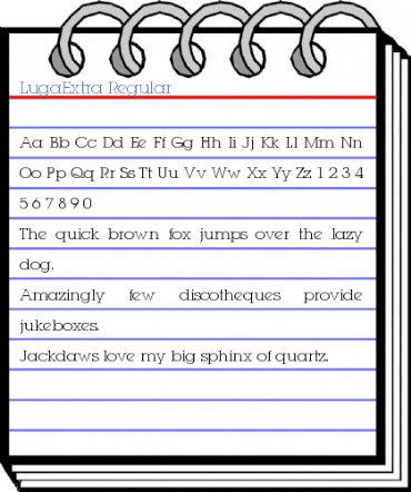 LugaExtra Regular Font