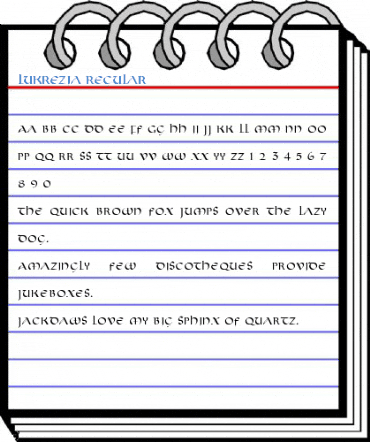 Lukrezia Regular Font