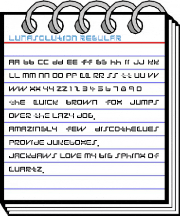 Lunasolution Regular Font
