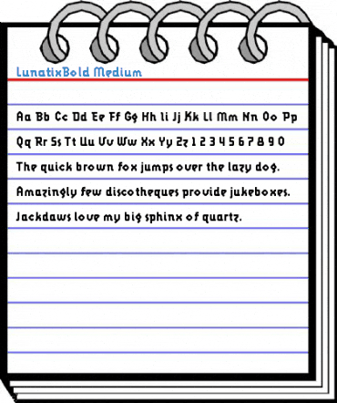 LunatixBold Medium Font