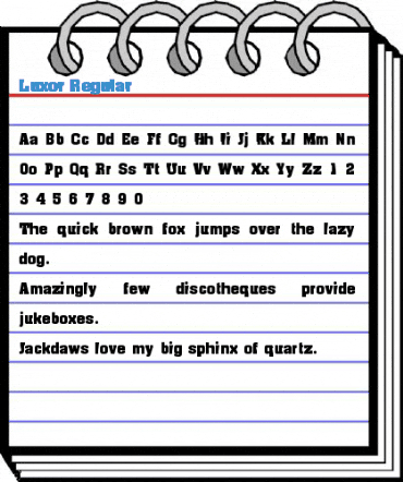 Luxor Regular Font