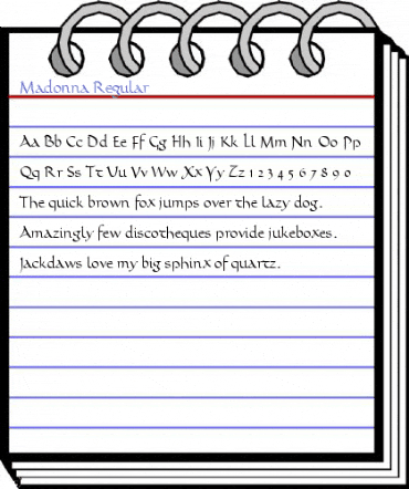 Madonna Regular Font