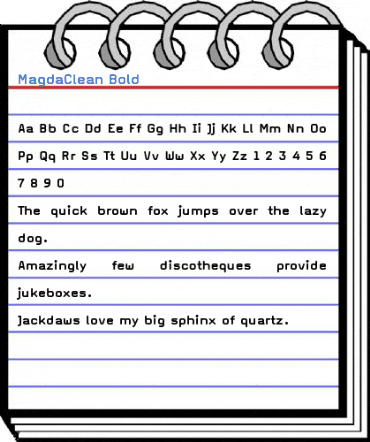 MagdaClean Bold Font
