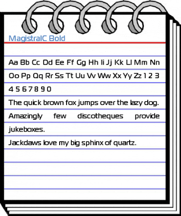 MagistralC Bold Font