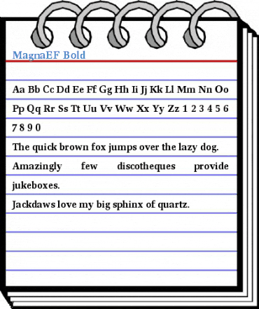 MagnaEF Bold Font