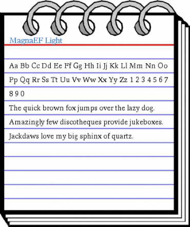 MagnaEF Light Font