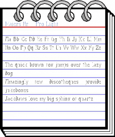 Maiers Nr.21 Pro Light Font