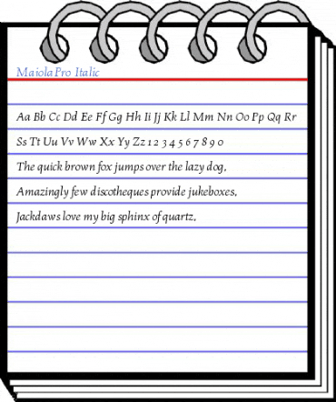 MaiolaPro Italic Font