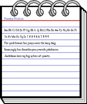 Mambo Medium Font