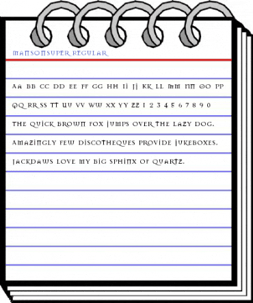 MansonSuper Regular Font
