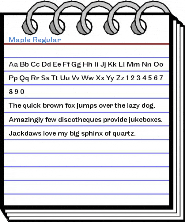 Maple Regular Font