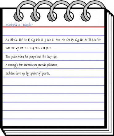 Marigold AT Regular Font
