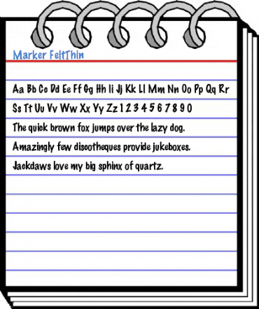 Marker FeltThin Font