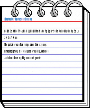 MartenCyr Grotesque Regular Font