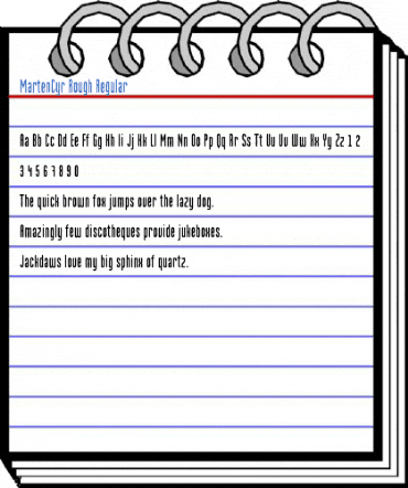 MartenCyr Rough Regular Font