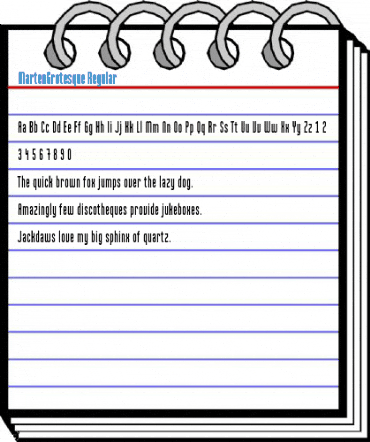 MartenGrotesque Regular Font