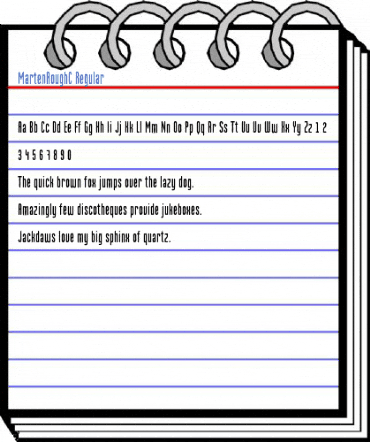 MartenRoughC Regular Font