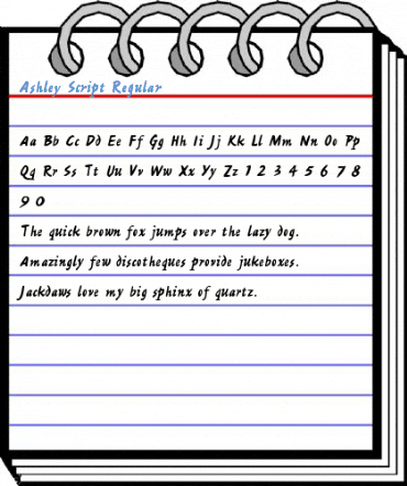 Ashley Script Regular Font