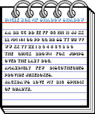 Uncle Bob MF Shadow Font