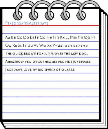 MasonSans Alternate Font