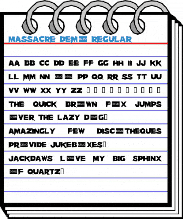 Massacre DEMO Regular Font