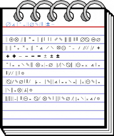 MathTechnical P04 Font