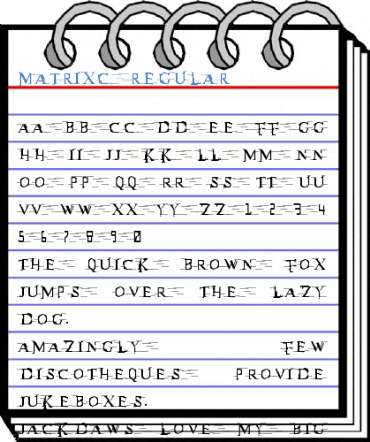 MatrixC Regular Font