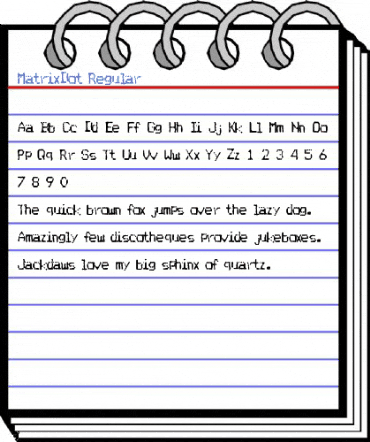 MatrixDot Regular Font