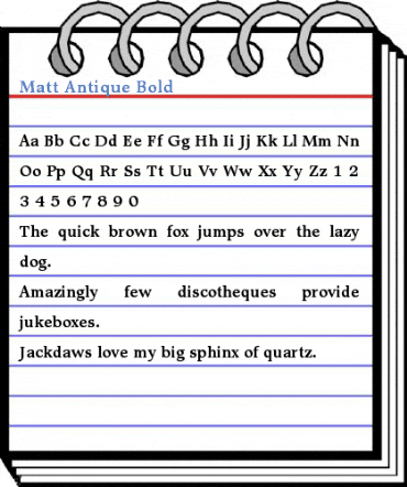 Matt Antique Font