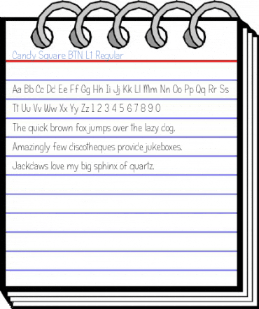 Candy Square BTN Lt Regular Font