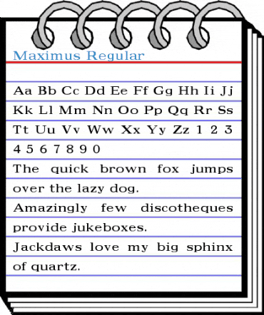 Maximus Regular Font