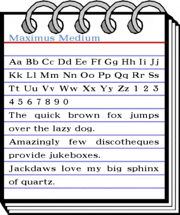 Maximus Medium Font