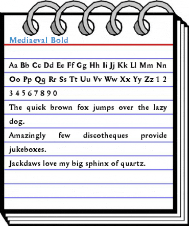 Mediaeval Bold Font