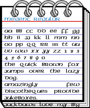 MegenC Regular Font