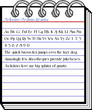 Melborne-Medium Regular Font