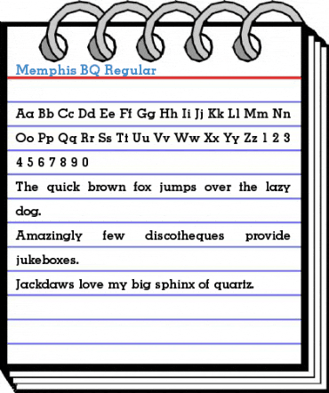 Memphis BQ Regular Font