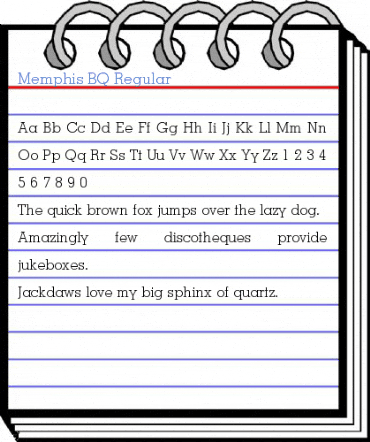 Memphis BQ Regular Font