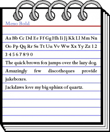 Meno Bold Font